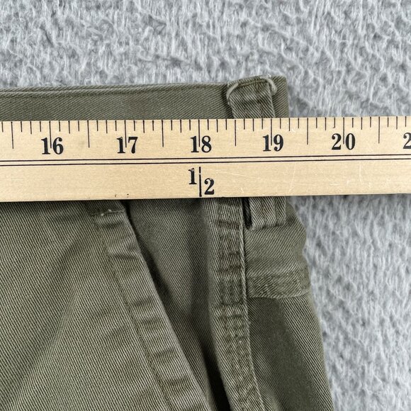 Duluth Trading Co Carpenter Pants Mens 40x34 Twill Relaxed Fit Green Khaki - Picture 4 of 8